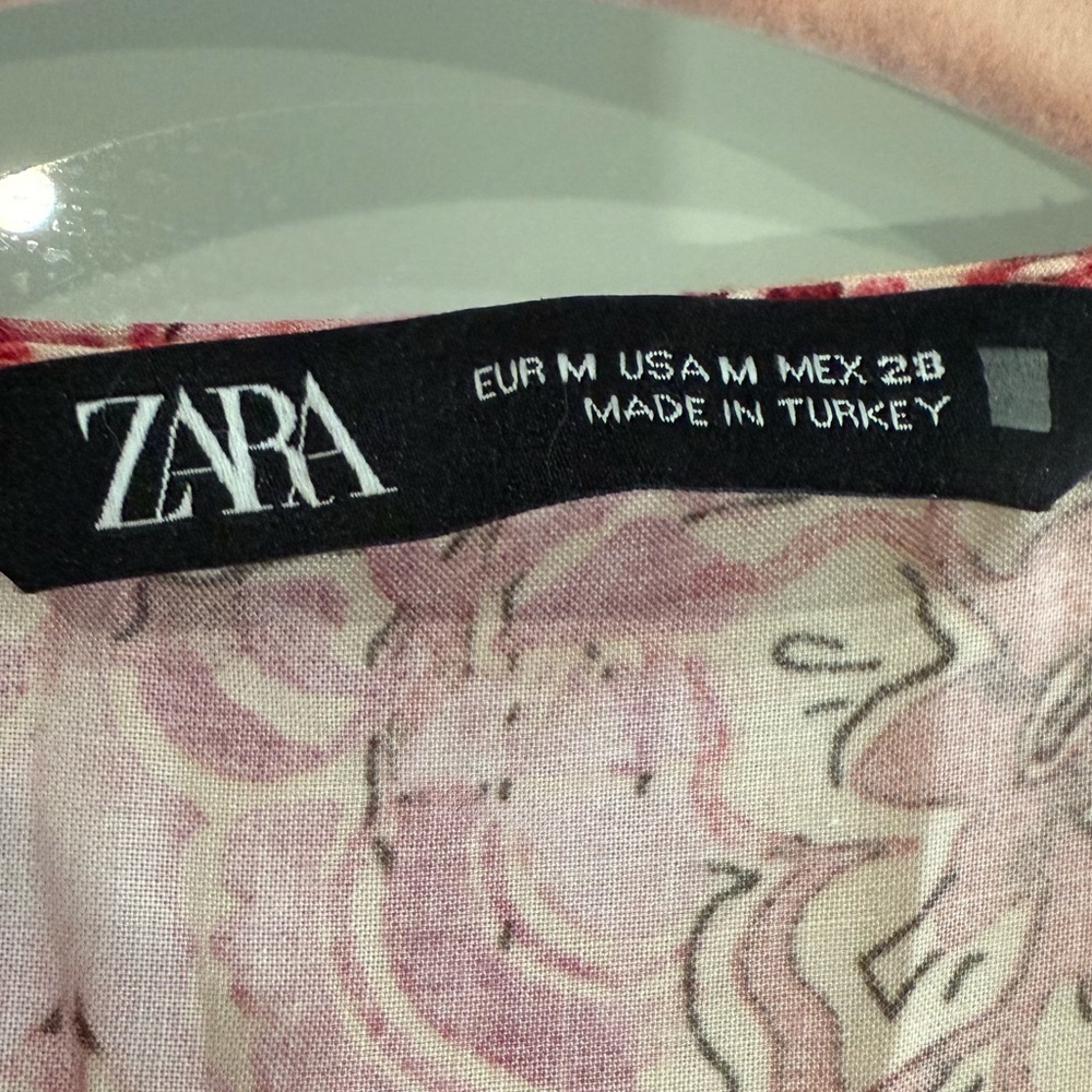 Zara Patchwork Pattern Mini One Piece - Floral Pi… - image 2